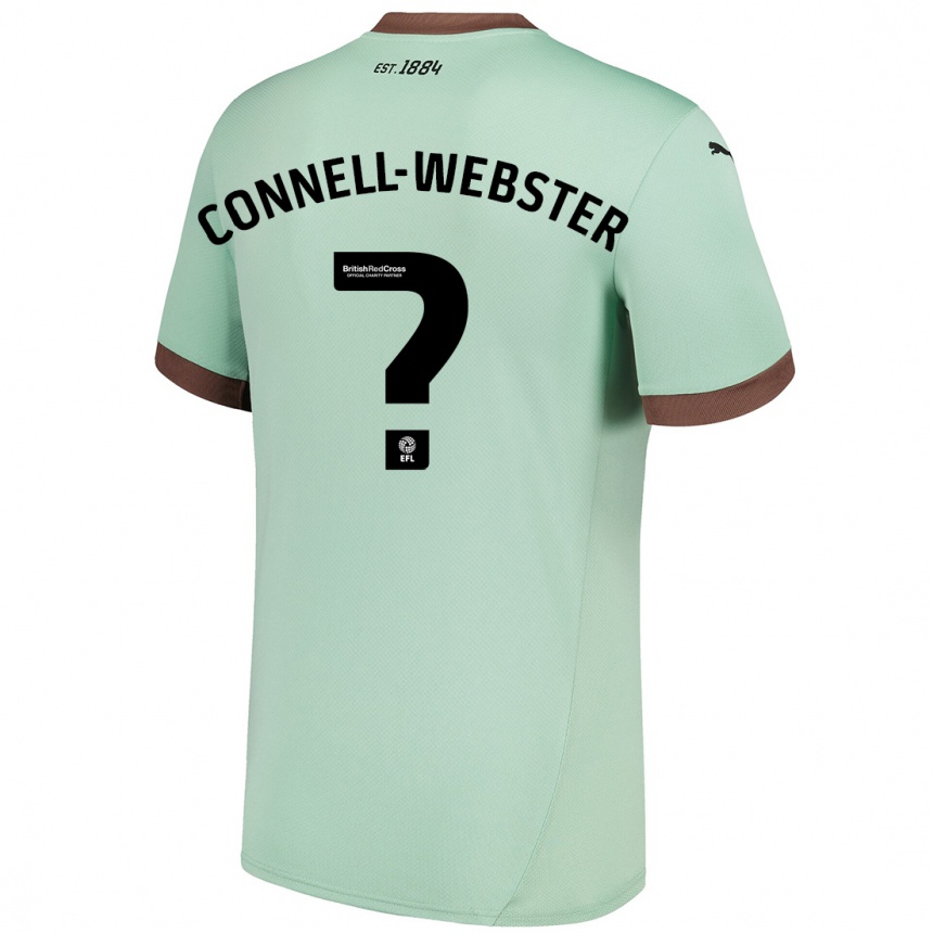 Men Football Braidy Connell-Webster #0 Pale Green Away Jersey 2024/25 T-Shirt Canada