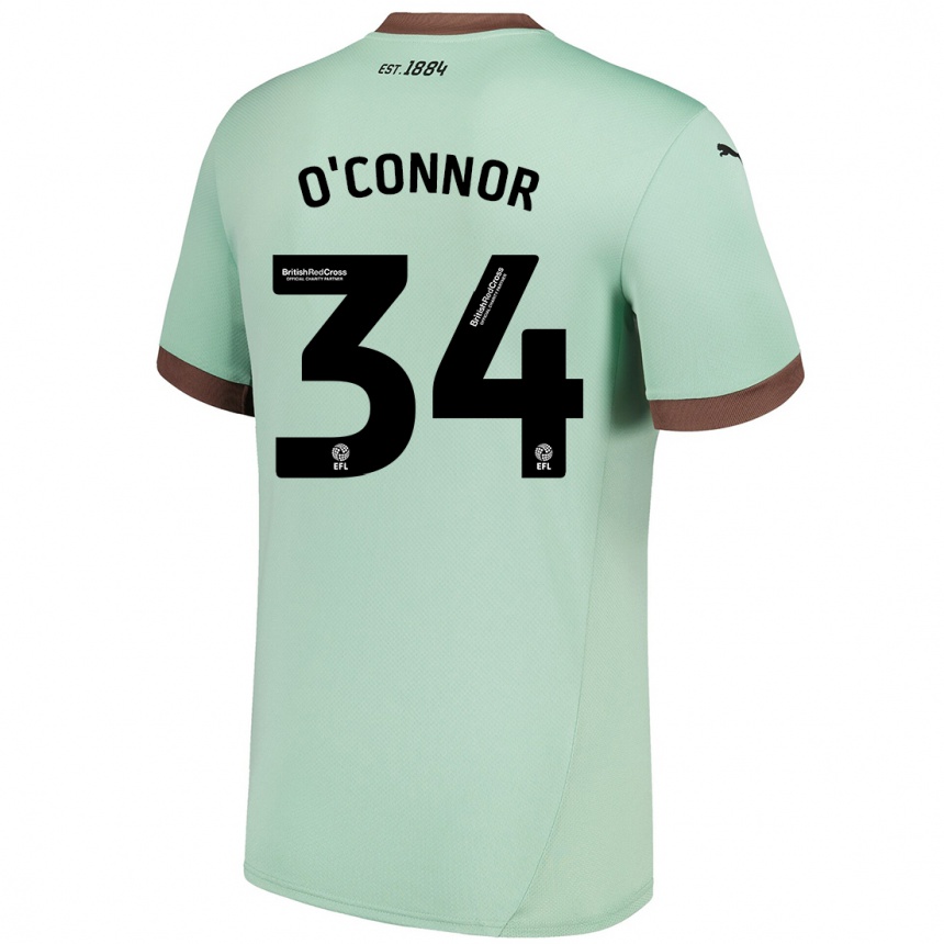 Men Football Dolcie O'connor #34 Pale Green Away Jersey 2024/25 T-Shirt Canada