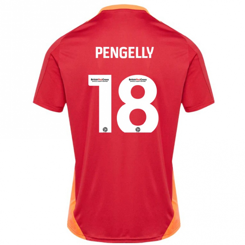 Men Football Connie Pengelly #18 Blue Off White Away Jersey 2024/25 T-Shirt Canada