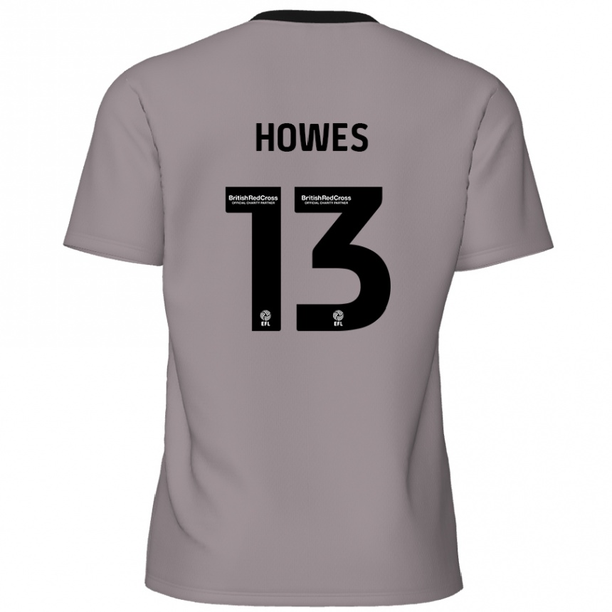 Men Football Sam Howes #13 Grey Away Jersey 2024/25 T-Shirt Canada