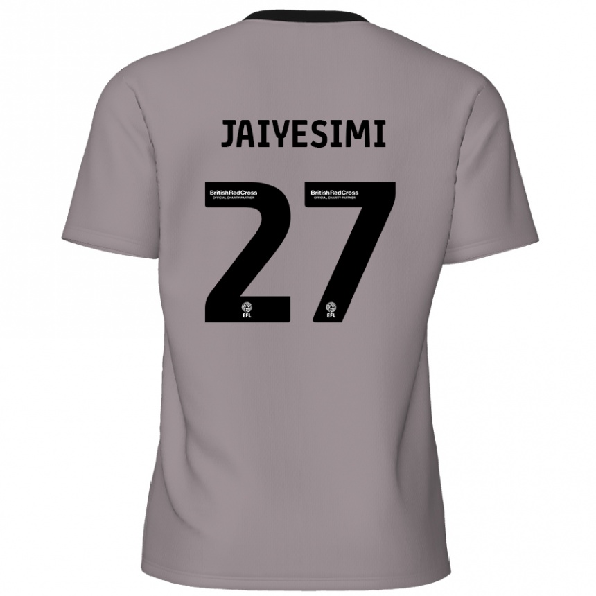 Men Football Diallang Jaiyesimi #27 Grey Away Jersey 2024/25 T-Shirt Canada