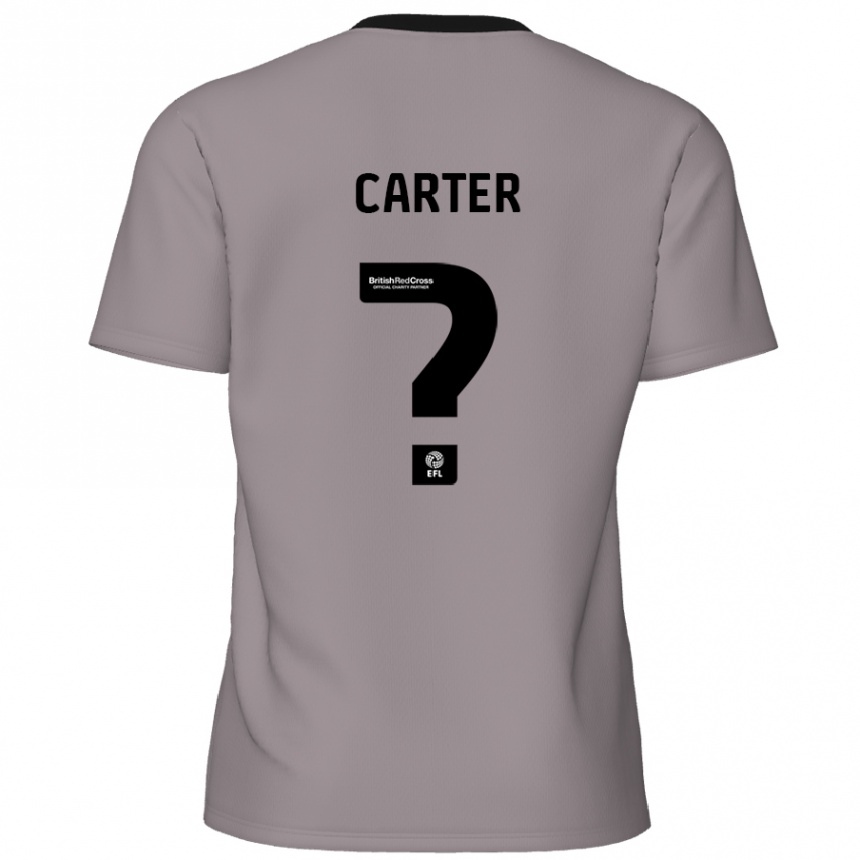 Men Football Dan Carter #0 Grey Away Jersey 2024/25 T-Shirt Canada