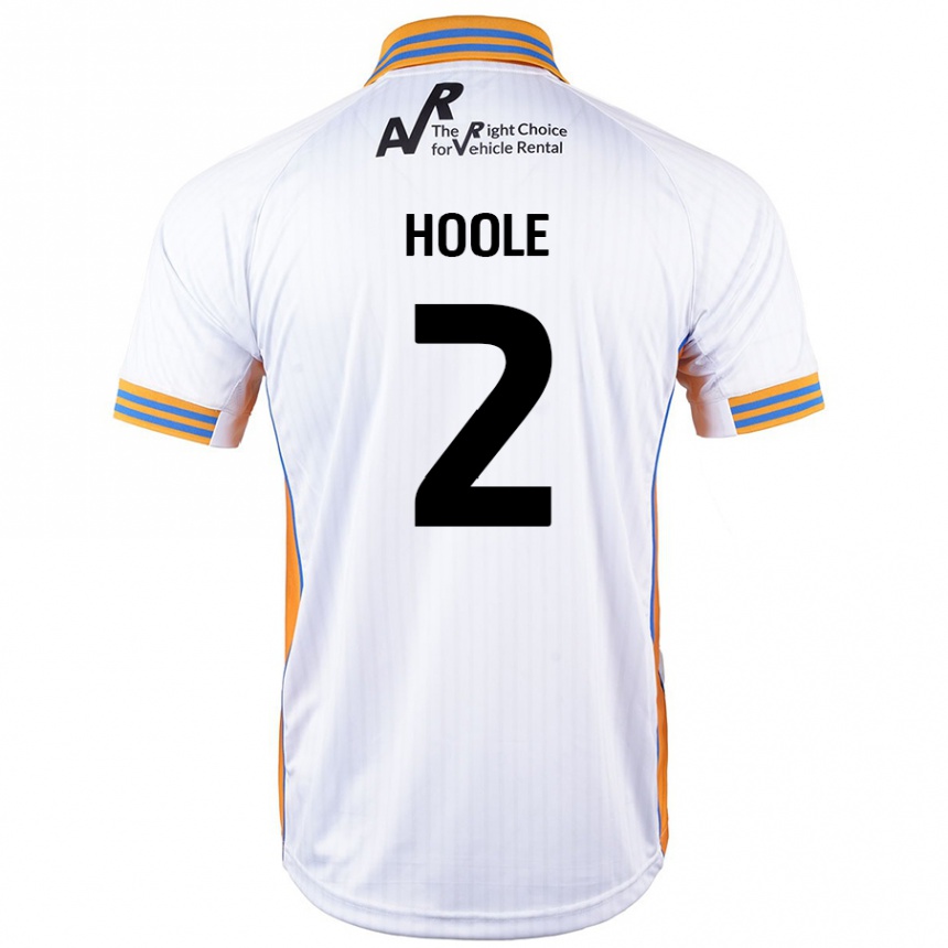 Homme Football Maillot Luca Hoole #2 Blanc Tenues Extérieur 2024/25 Canada