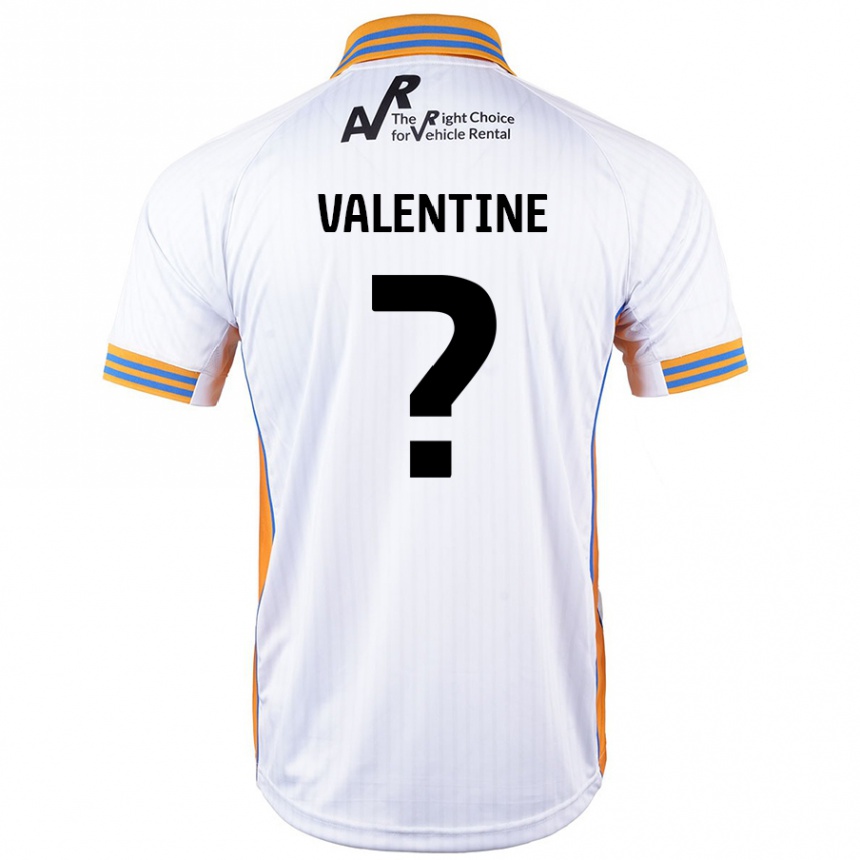 Homme Football Maillot Jayden Valentine #0 Blanc Tenues Extérieur 2024/25 Canada