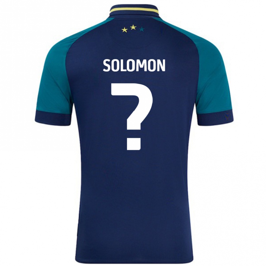 Homme Football Maillot Eko Solomon #0 Marine Vert Foncé Tenues Extérieur 2024/25 Canada