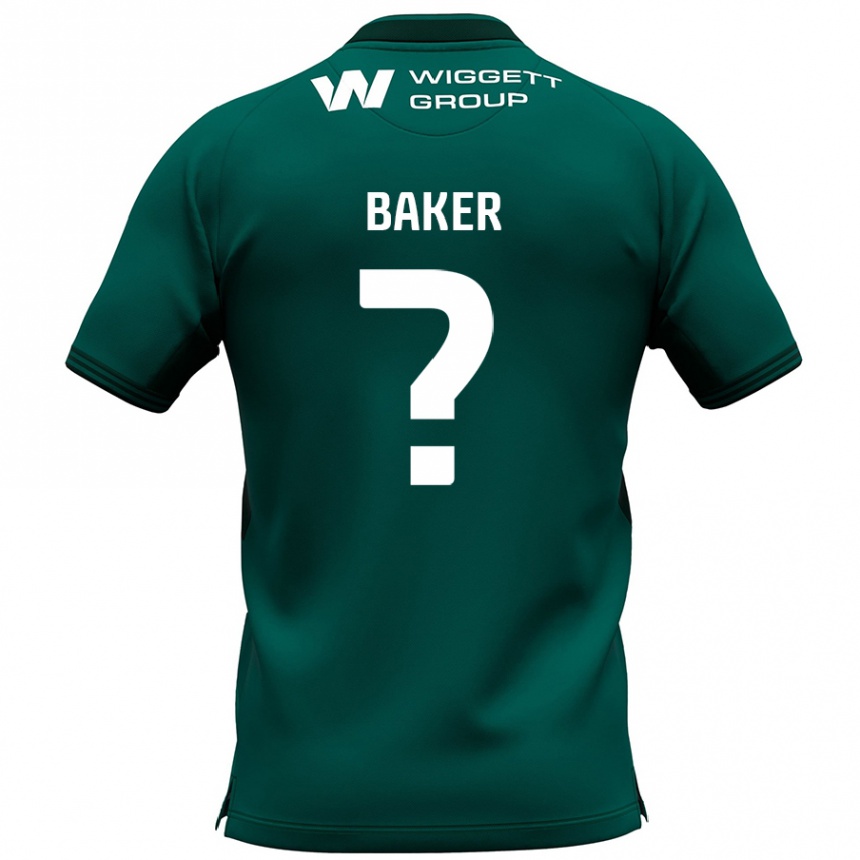 Men Football Frankie Baker #0 Green Away Jersey 2024/25 T-Shirt Canada