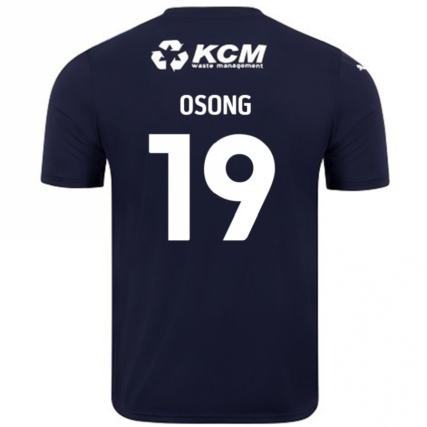 Men Football Detlef Esapa Osong #19 Navy Blue Away Jersey 2024/25 T-Shirt Canada