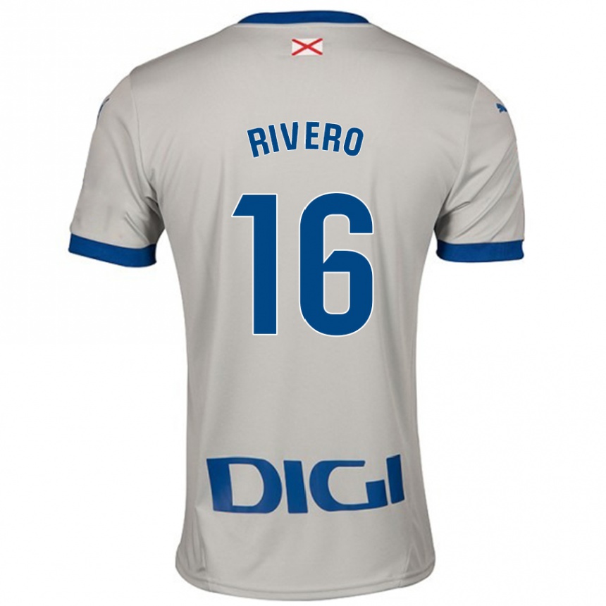 Men Football Almudena Rivero #16 Light Gray Away Jersey 2024/25 T-Shirt Canada