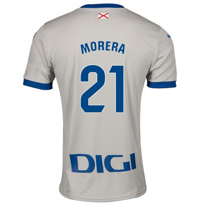 Men Football Carla Morera #21 Light Gray Away Jersey 2024/25 T-Shirt Canada