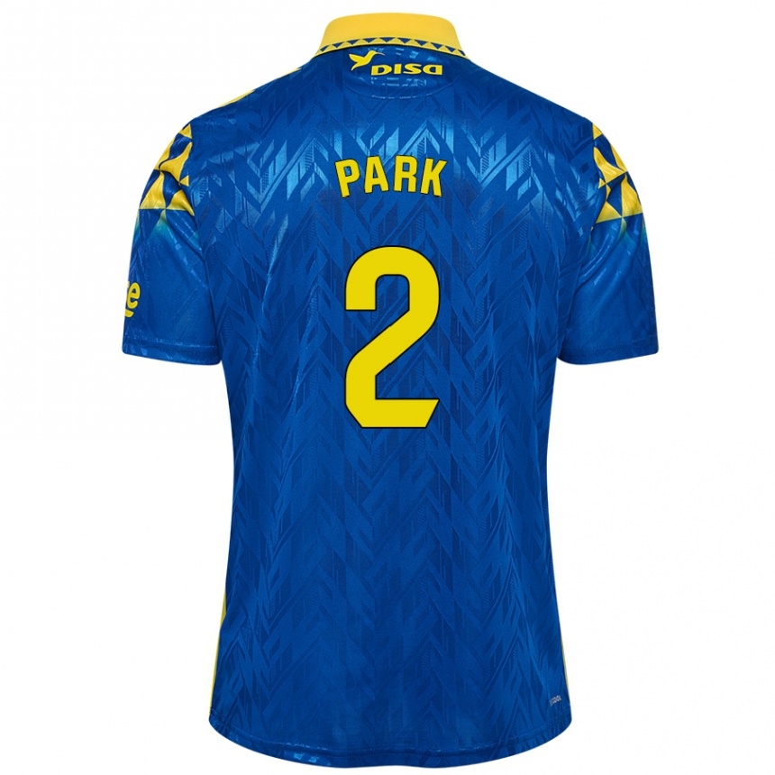 Homme Football Maillot Marvin Park #2 Bleu Jaune Tenues Extérieur 2024/25 Canada