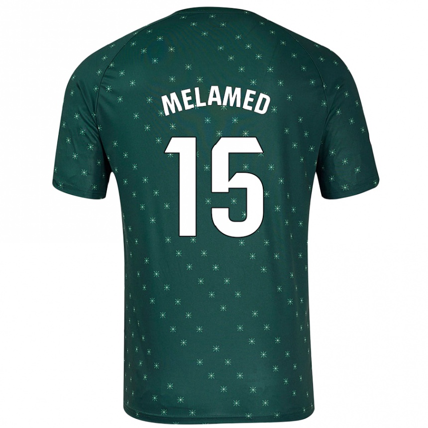 Men Football Nico Melamed #15 Dark Green Away Jersey 2024/25 T-Shirt Canada