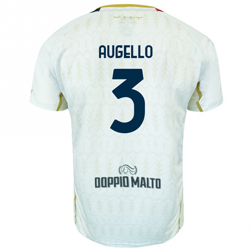 Men Football Tommaso Augello #3 White Away Jersey 2024/25 T-Shirt Canada