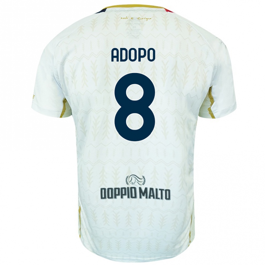 Men Football Michel Adopo #8 White Away Jersey 2024/25 T-Shirt Canada