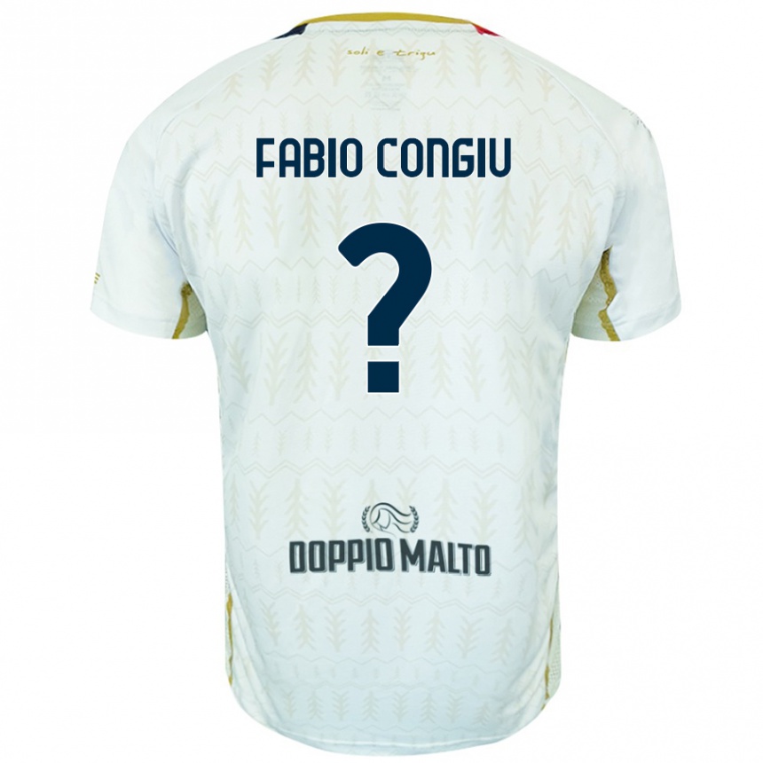 Men Football Fabio Congiu #0 White Away Jersey 2024/25 T-Shirt Canada