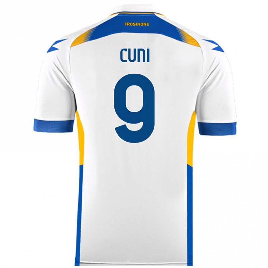 Men Football Marvin Cuni #9 White Away Jersey 2024/25 T-Shirt Canada