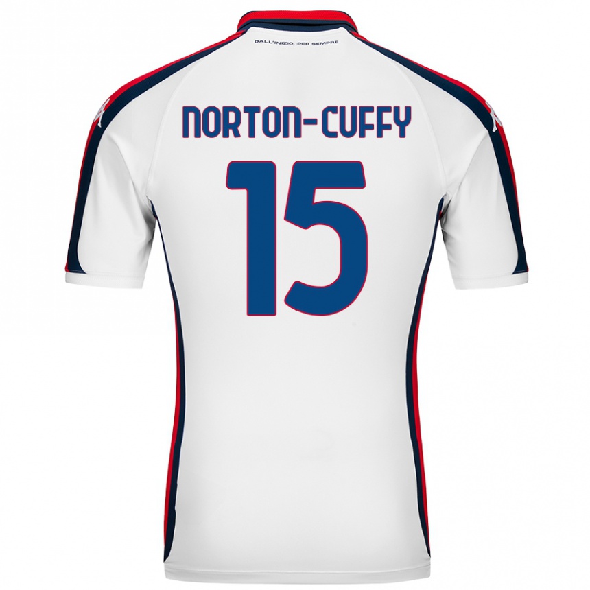 Homme Football Maillot Brooke Norton-Cuffy #15 Blanc Tenues Extérieur 2024/25 Canada