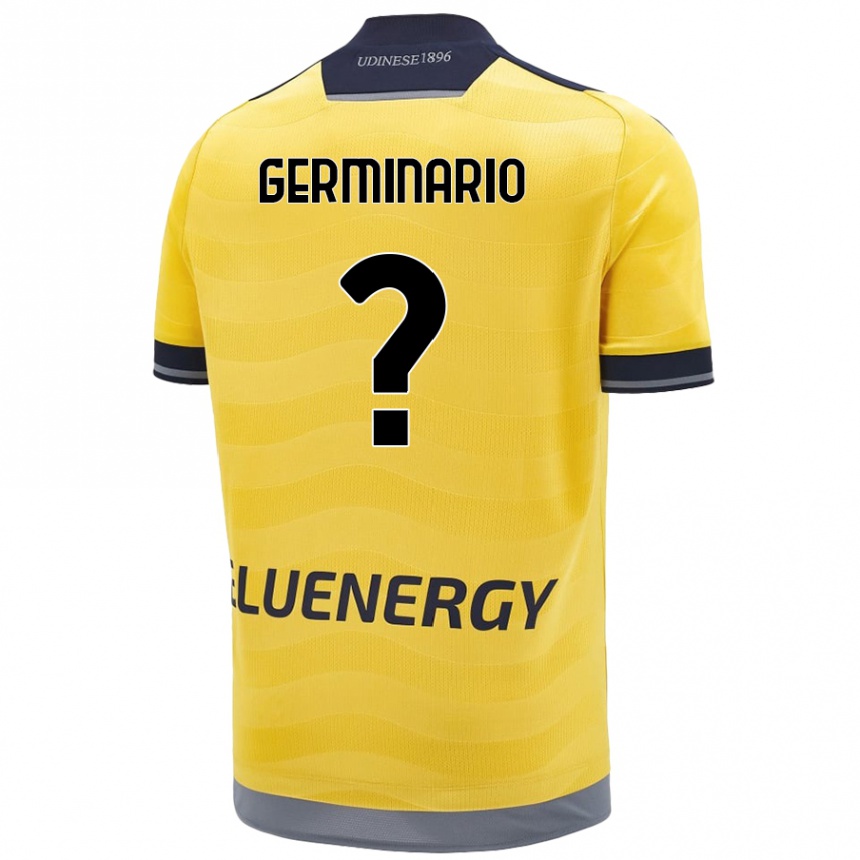 Men Football Mattia Germinario #0 Golden Away Jersey 2024/25 T-Shirt Canada