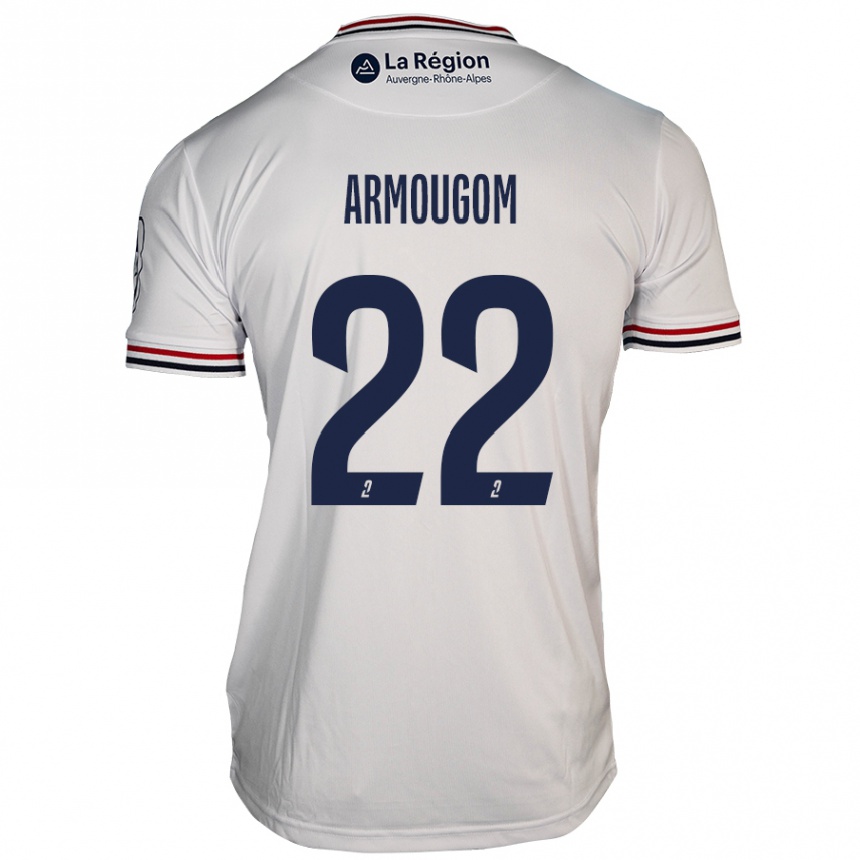 Men Football Yoël Armougom #22 White Away Jersey 2024/25 T-Shirt Canada