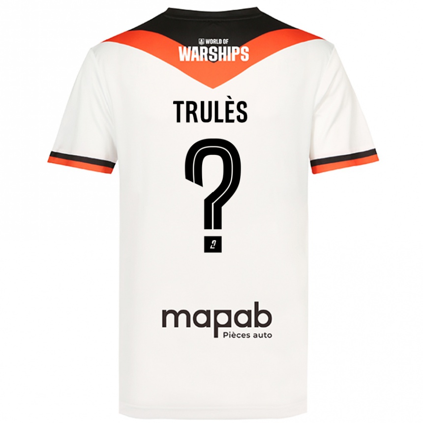 Men Football Rayann Trulès #0 White Away Jersey 2024/25 T-Shirt Canada