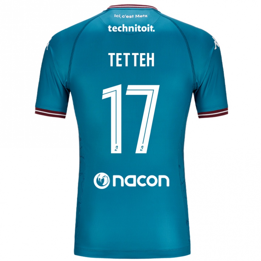 Men Football Benjamin Tetteh #17 Bleu Petrole Away Jersey 2024/25 T-Shirt Canada