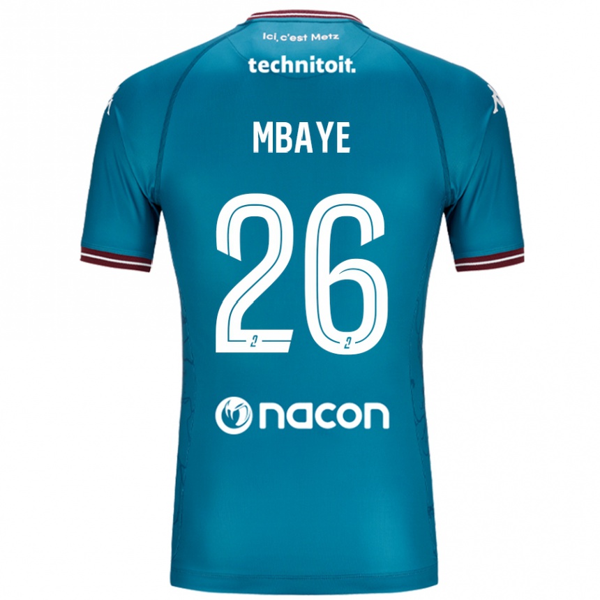 Men Football Malick Mbaye #26 Bleu Petrole Away Jersey 2024/25 T-Shirt Canada