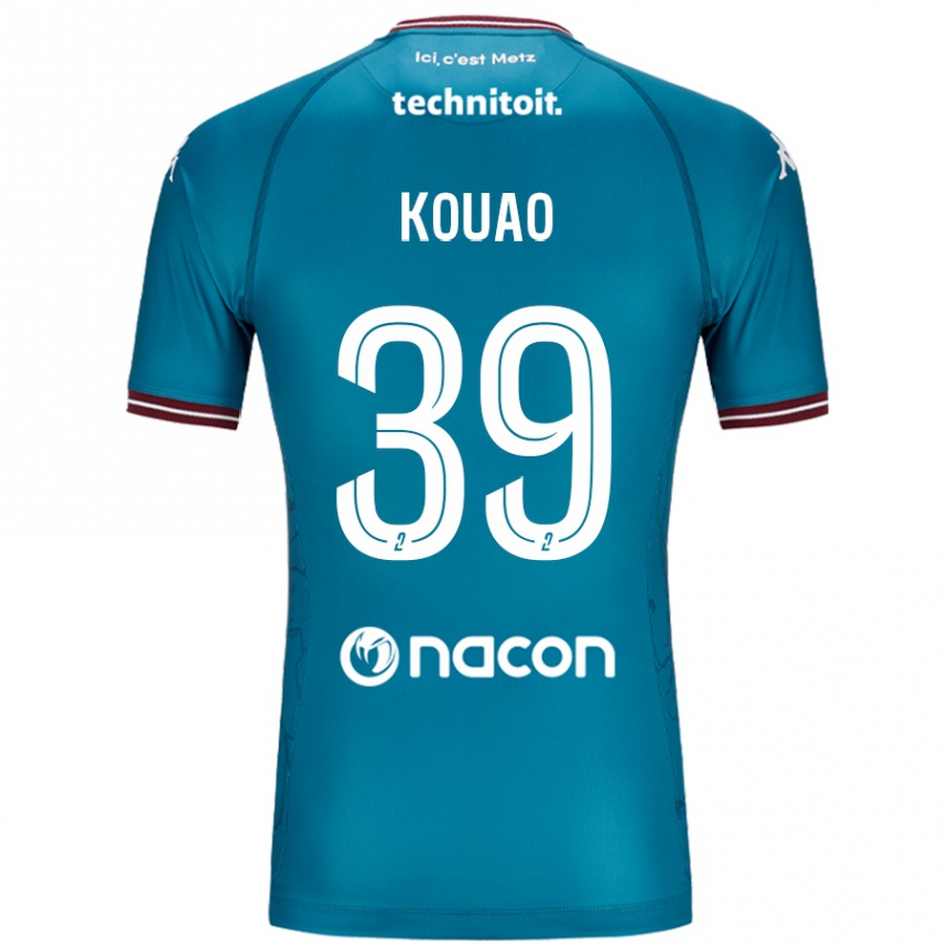 Men Football Koffi Kouao #39 Bleu Petrole Away Jersey 2024/25 T-Shirt Canada