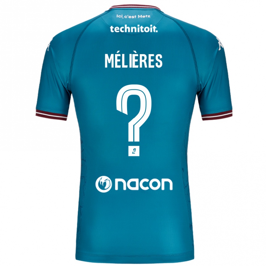 Men Football Cléo Mélières #0 Bleu Petrole Away Jersey 2024/25 T-Shirt Canada