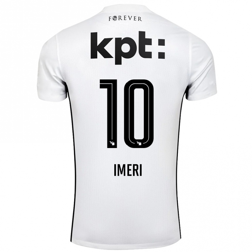 Men Football Kastriot Imeri #10 White Black Away Jersey 2024/25 T-Shirt Canada