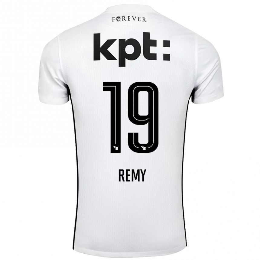 Men Football Audrey Remy #19 White Black Away Jersey 2024/25 T-Shirt Canada