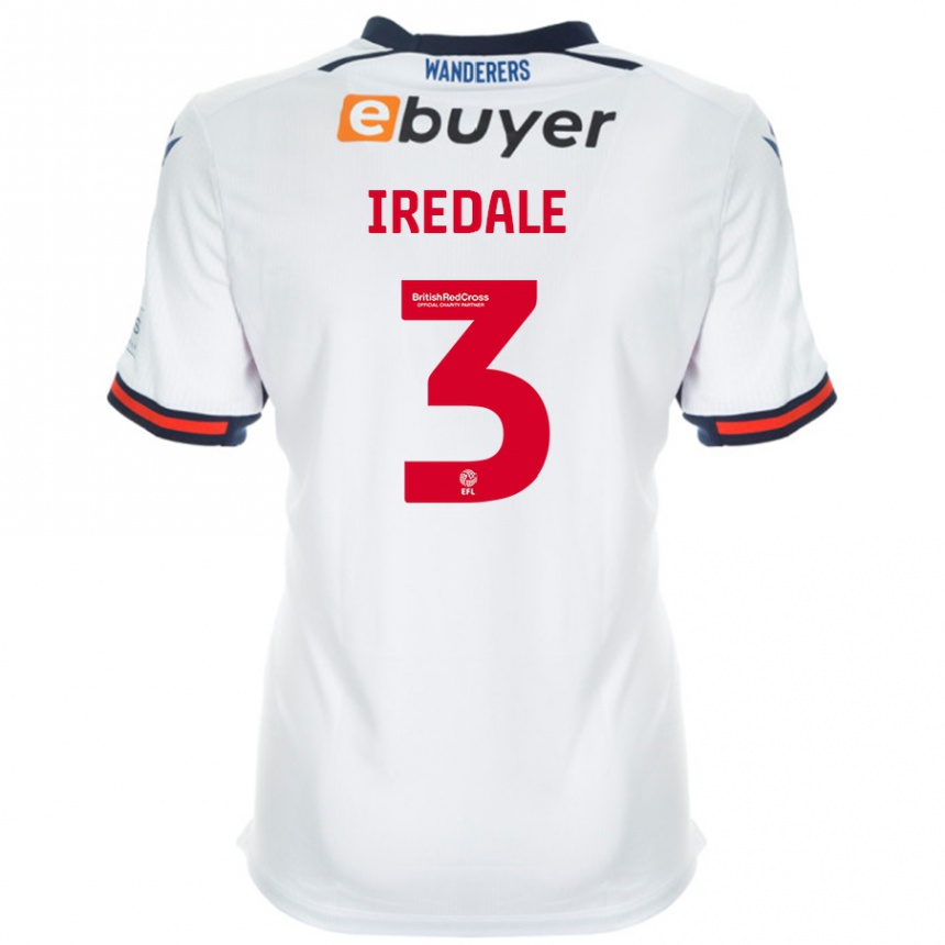 Women Football Jack Iredale #3 White Home Jersey 2024/25 T-Shirt Canada