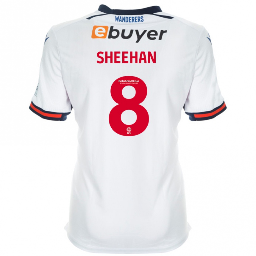 Women Football Josh Sheehan #8 White Home Jersey 2024/25 T-Shirt Canada