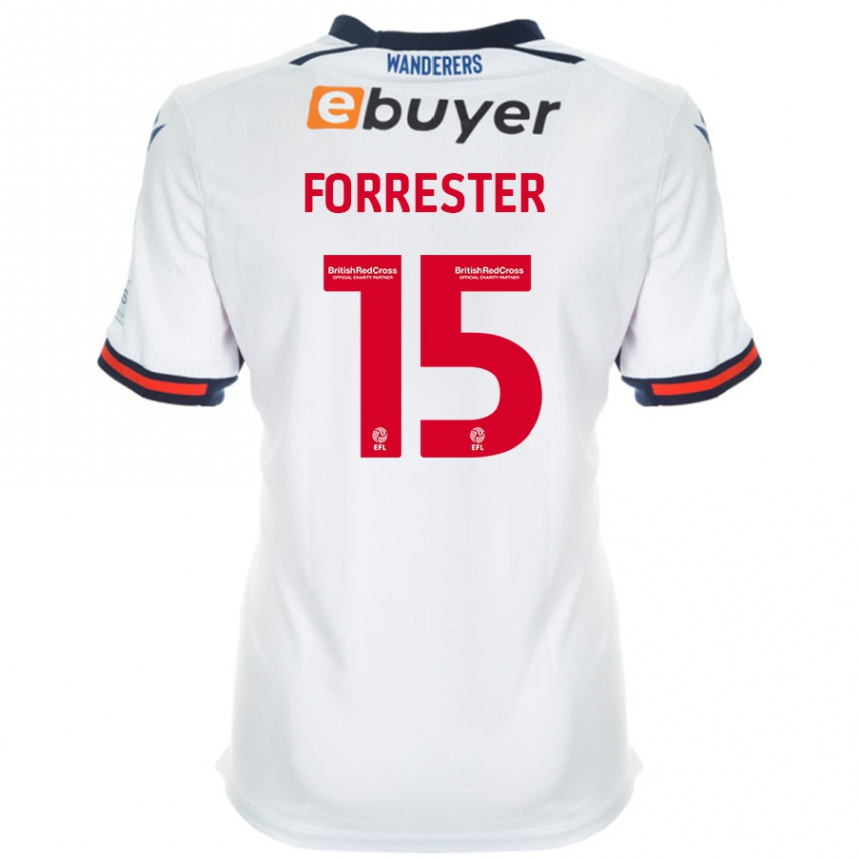 Women Football Will Forrester #15 White Home Jersey 2024/25 T-Shirt Canada