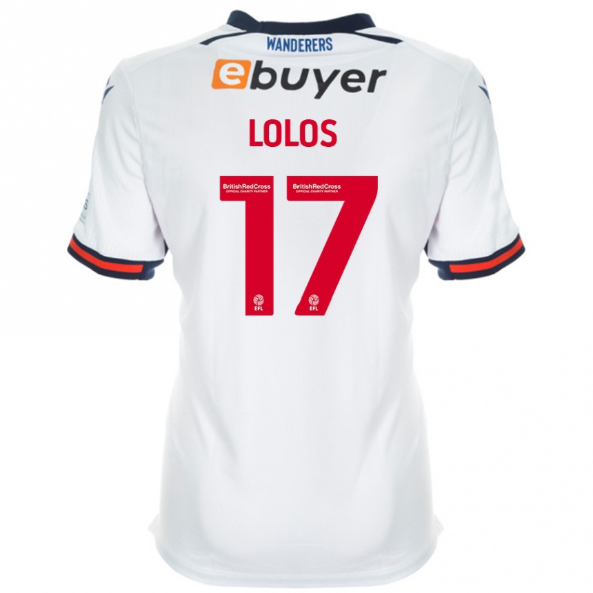 Women Football Klaidi Lolos #17 White Home Jersey 2024/25 T-Shirt Canada