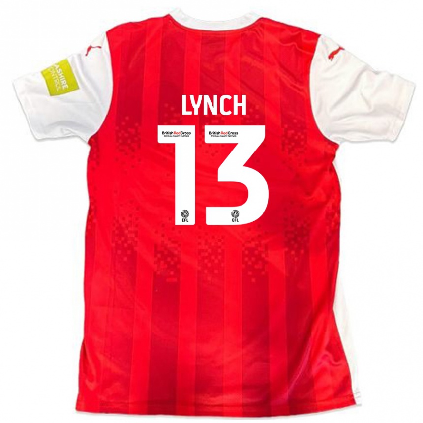 Women Football Jay Lynch #13 Red White Home Jersey 2024/25 T-Shirt Canada