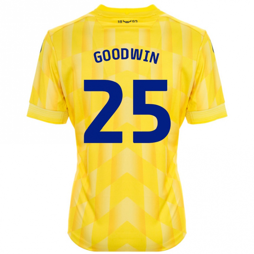 Women Football Will Goodwin #25 Yellow Home Jersey 2024/25 T-Shirt Canada