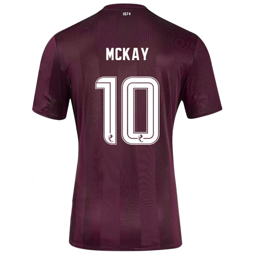 Women Football Barrie Mckay #10 Burgundy Home Jersey 2024/25 T-Shirt Canada