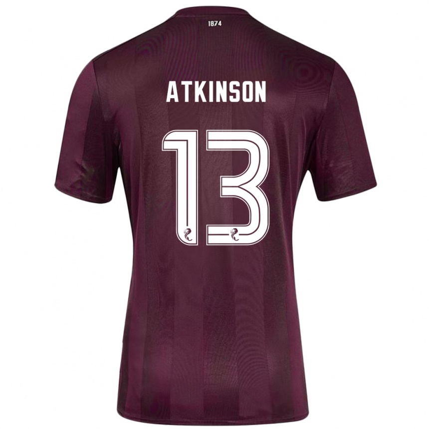 Women Football Nathaniel Atkinson #13 Burgundy Home Jersey 2024/25 T-Shirt Canada