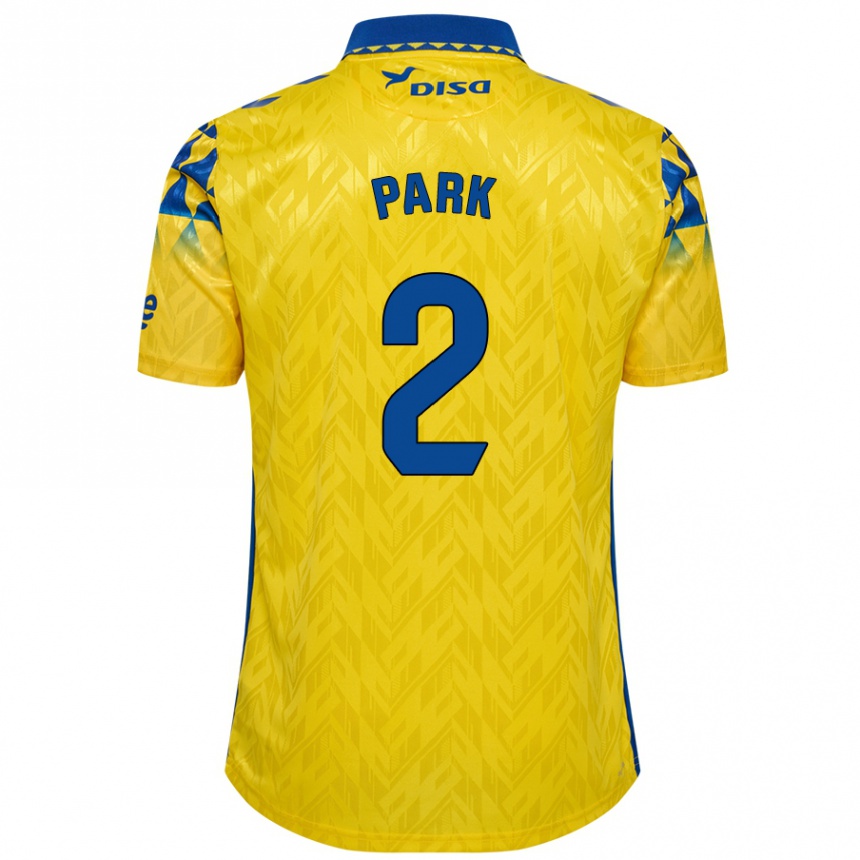 Women Football Marvin Park #2 Yellow Blue Home Jersey 2024/25 T-Shirt Canada