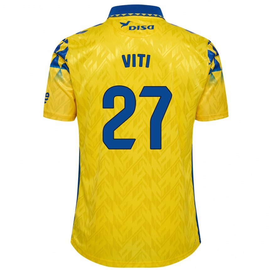 Women Football Viti #27 Yellow Blue Home Jersey 2024/25 T-Shirt Canada