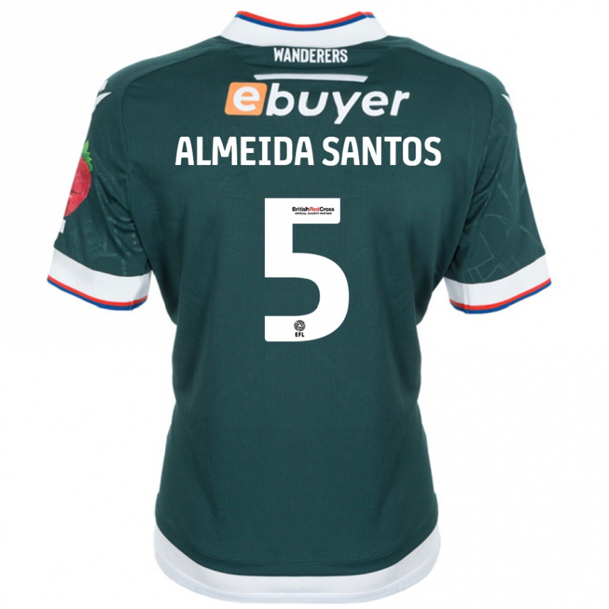 Women Football Ricardo Santos #5 Dark Green Away Jersey 2024/25 T-Shirt Canada