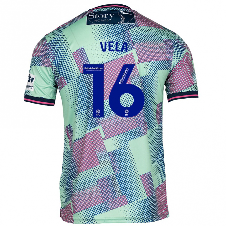 Women Football Josh Vela #16 Green Away Jersey 2024/25 T-Shirt Canada