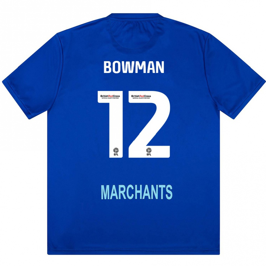 Women Football Ryan Bowman #12 Green Away Jersey 2024/25 T-Shirt Canada