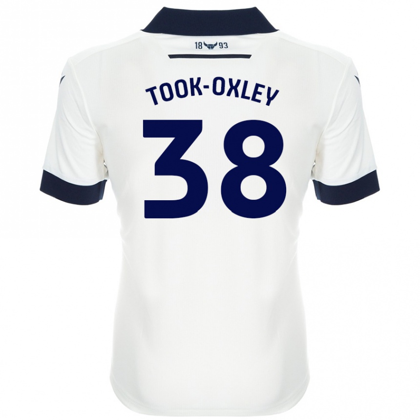 Women Football Zaide Took-Oxley #38 White Navy Blue Away Jersey 2024/25 T-Shirt Canada