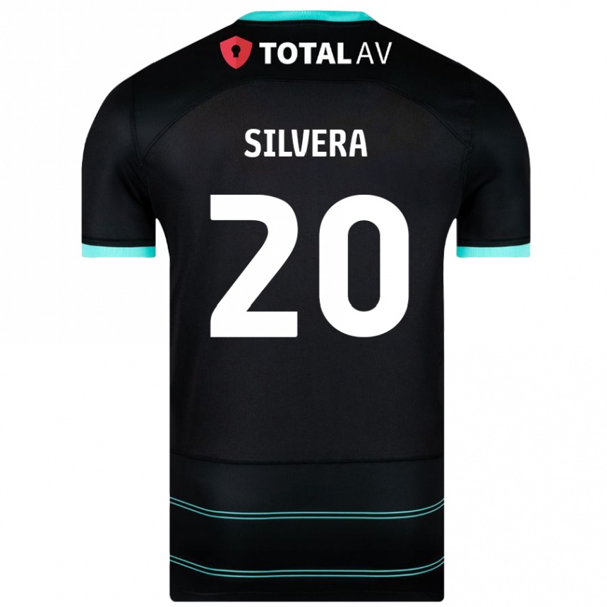 Women Football Sam Silvera #20 Black Away Jersey 2024/25 T-Shirt Canada