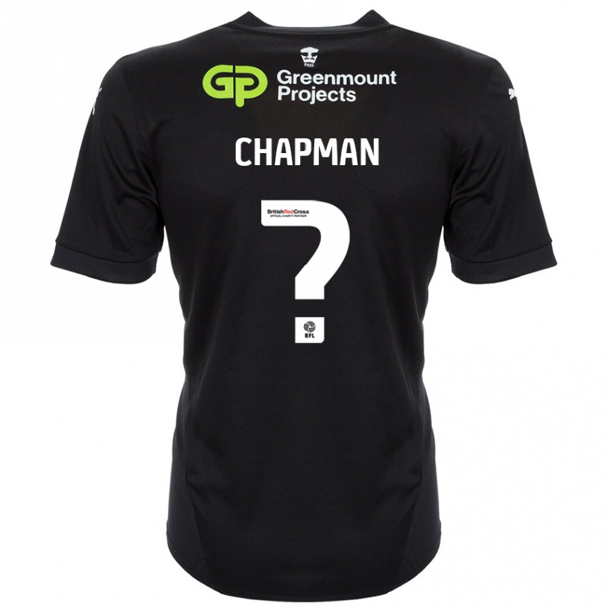 Women Football Llyton Chapman #0 Black Away Jersey 2024/25 T-Shirt Canada