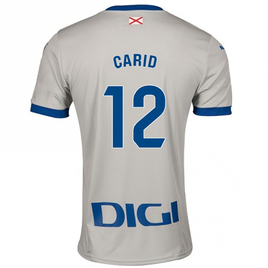 Women Football Andrea Carid #12 Light Gray Away Jersey 2024/25 T-Shirt Canada