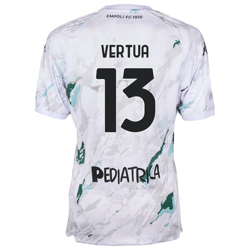 Women Football Filippo Vertua #13 Grey Away Jersey 2024/25 T-Shirt Canada