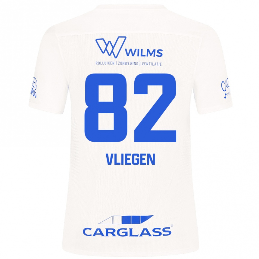 Femme Football Maillot Olivier Vliegen #82 Blanc Tenues Extérieur 2024/25 Canada