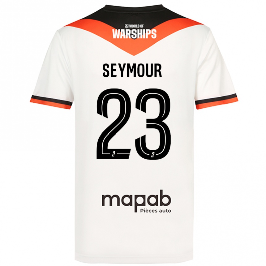 Femme Football Maillot Brice Seymour #23 Blanc Tenues Extérieur 2024/25 Canada